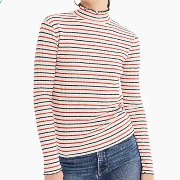 J. Crew Red White and Blue Ribbed Sweater - Picture 1 of 10